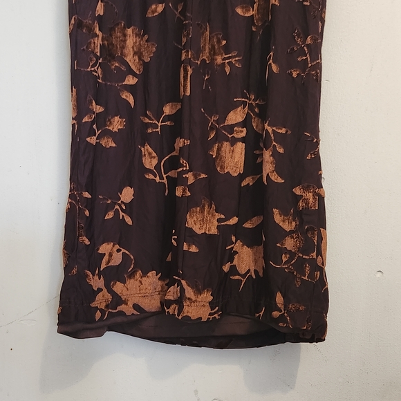 Rare London Black and Brown Floral Midi Dress - Picture 9 of 14